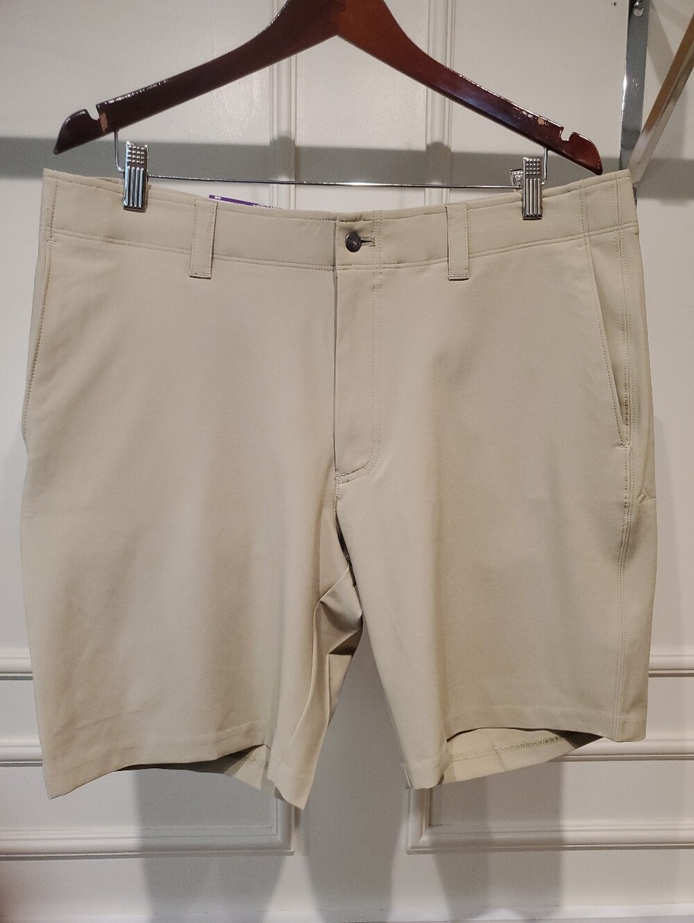 NWT Callaway Men's Flat-Front Tan Golf Performance Shorts 9" Inseam Size 36 - Picture 3 of 11